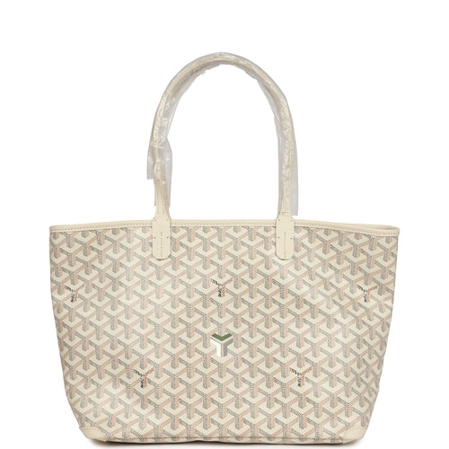 Goyard Goyardine Sand Artois PM Tote Palladium Hardware