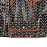 Goyard Goyardine Black and Brown St. Louis PM Tote Bag Palladium Hardware