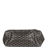 Goyard Goyardine Black and Brown St. Louis PM Tote Bag Palladium Hardware