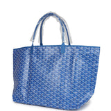 Goyard Goyardine Sky Blue St. Louis GM Tote Bag Palladium Hardware