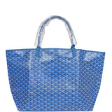 Goyard Goyardine Sky Blue St. Louis GM Tote Bag Palladium Hardware