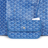 Goyard Goyardine Sky Blue St. Louis GM Tote Bag Palladium Hardware