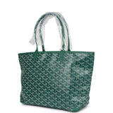 Goyard Goyardine Green Artois Tote PM Palladium Hardware