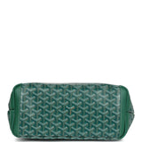 Goyard Goyardine Green Artois Tote PM Palladium Hardware