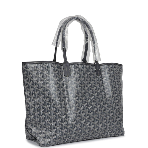 Goyard Goyardine Grey St. Louis PM Tote Bag Palladium Hardware