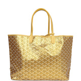 Goyard Goyardine Metallic Gold St. Louis PM Tote Bag Gold Hardware