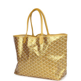 Goyard Goyardine Metallic Gold St. Louis PM Tote Bag Gold Hardware