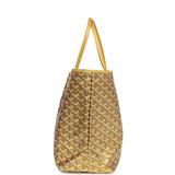 Goyard Goyardine Metallic Gold St. Louis PM Tote Bag Gold Hardware