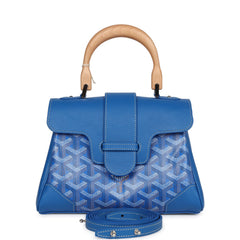 Goyard Saigon Souple Mini Bag Sky Blue Goyardine Palladium Hardware