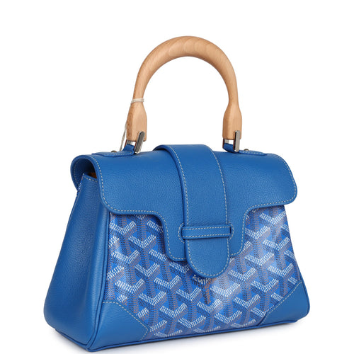 Goyard Saigon Souple Mini Bag Sky Blue Goyardine Palladium Hardware