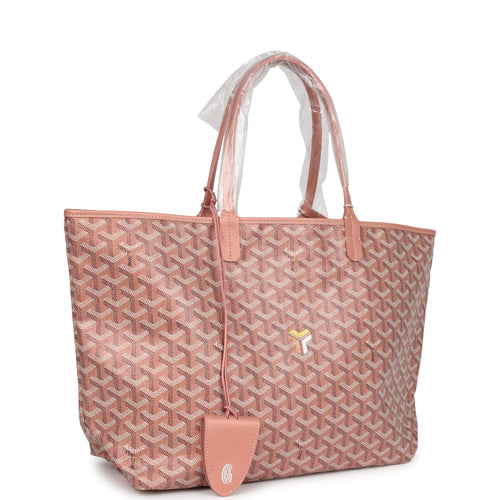 Goyard Goyardine Pearly Coral St. Louis PM Tote Bag Palladium Hardware