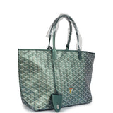 Goyard Goyardine Pearly Green St. Louis PM Tote Bag Palladium Hardware