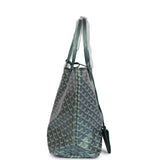 Goyard Goyardine Pearly Green St. Louis PM Tote Bag Palladium Hardware