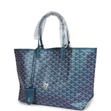 Goyard Goyardine Pearly Blue St. Louis PM Tote Bag Palladium Hardware