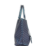 Goyard Goyardine Pearly Blue St. Louis PM Tote Bag Palladium Hardware