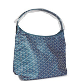 Goyard Goyardine Pearly Blue Boheme PM Hobo Bag Palladium Hardware