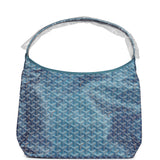 Goyard Goyardine Pearly Blue Boheme PM Hobo Bag Palladium Hardware