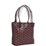 Goyard Goyardine Burgundy Anjou Mini Bag Palladium Hardware