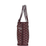 Goyard Goyardine Burgundy Anjou Mini Bag Palladium Hardware