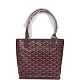 Goyard Goyardine Burgundy Anjou Mini Bag Palladium Hardware