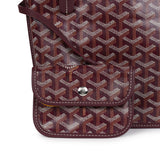 Goyard Goyardine Burgundy Anjou Mini Bag Palladium Hardware