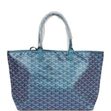 Goyard Goyardine Pearly Blue St. Louis PM Tote Bag Palladium Hardware