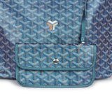 Goyard Goyardine Pearly Blue St. Louis PM Tote Bag Palladium Hardware