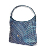 Goyard Goyardine Pearly Blue Boheme PM Hobo Bag Palladium Hardware