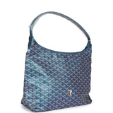 Goyard Goyardine Pearly Blue Boheme PM Hobo Bag Palladium Hardware