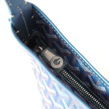 Goyard Goyardine Pearly Blue Boheme PM Hobo Bag Palladium Hardware