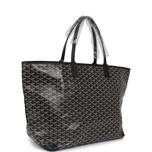 Goyard Goyardine Black Artois GM Tote Bag Palladium Hardware