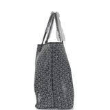 Goyard Goyardine Grey St. Louis GM Tote Bag Palladium Hardware