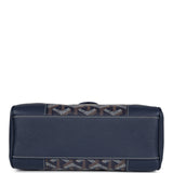 Goyard Saigon Souple Mini Bag Navy Blue Goyardine Palladium Hardware