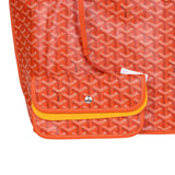 Goyard Anjou PM Orange Goyardine Canvas Palladium Hardware