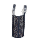 Goyard Goyardine Belharra PM Navy Blue Tote Palladium Hardware - Thumbnail View 4