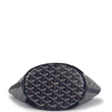 Goyard Goyardine Belharra PM Navy Blue Tote Palladium Hardware - Thumbnail View 6