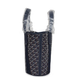Goyard Goyardine Belharra PM Navy Blue Tote Palladium Hardware - Thumbnail View 11