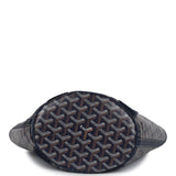 Goyard Goyardine Belharra PM Navy Blue Tote Palladium Hardware - Thumbnail View 13