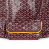 Goyard Goyardine Canvas Burgundy Saint Louis PM Tote Palladium Hardware