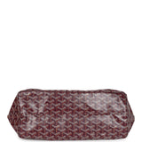 Goyard Goyardine Canvas Burgundy Saint Louis PM Tote Palladium Hardware