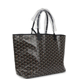 Goyard Goyardine Black St. Louis PM Tote Bag Palladium Hardware