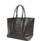 Goyard Goyardine Black St. Louis PM Tote Bag Palladium Hardware