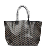 Goyard Goyardine Black St. Louis PM Tote Bag Palladium Hardware