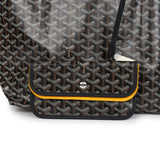 Goyard Goyardine Black St. Louis PM Tote Bag Palladium Hardware