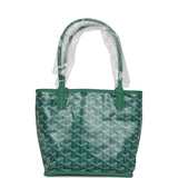 Goyard Goyardine Anjou Green Mini Bag Palladium Hardware