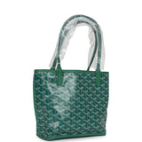 Goyard Goyardine Anjou Green Mini Bag Palladium Hardware