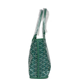 Goyard Goyardine Anjou Green Mini Bag Palladium Hardware