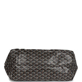 Goyard Goyardine Black and Brown St. Louis GM Tote Bag Palladium Hardware