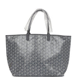 Goyard Goyardine Grey St. Louis PM Tote Bag Palladium Hardware