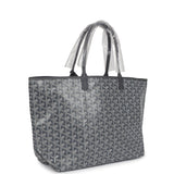 Goyard Goyardine Grey St. Louis PM Tote Bag Palladium Hardware